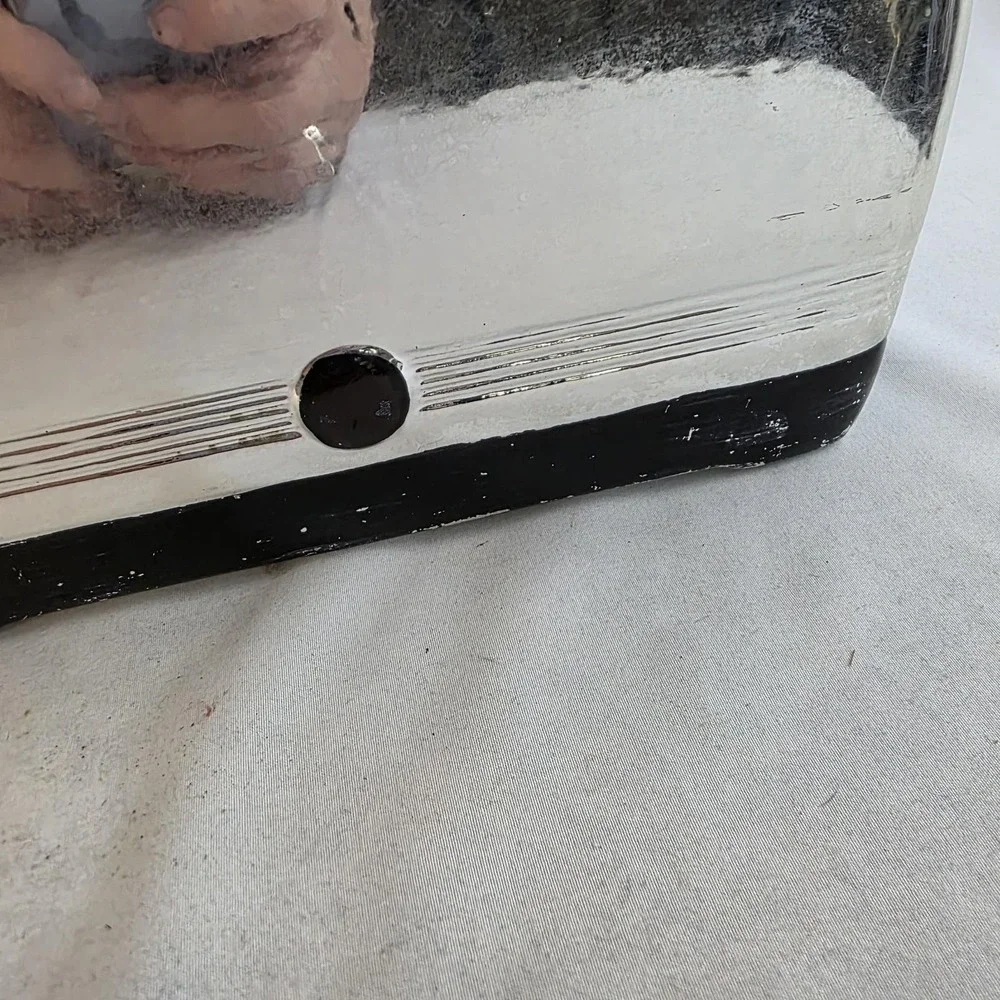 Treasure Craft RARE HTF Art Deco Silver Toaster Cookie Jar. Brave Little Toaster
